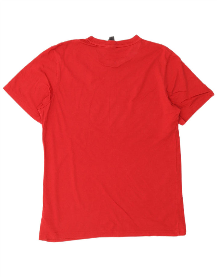 ADIDAS Camiseta gráfica para hombre Top Algodón rojo medio