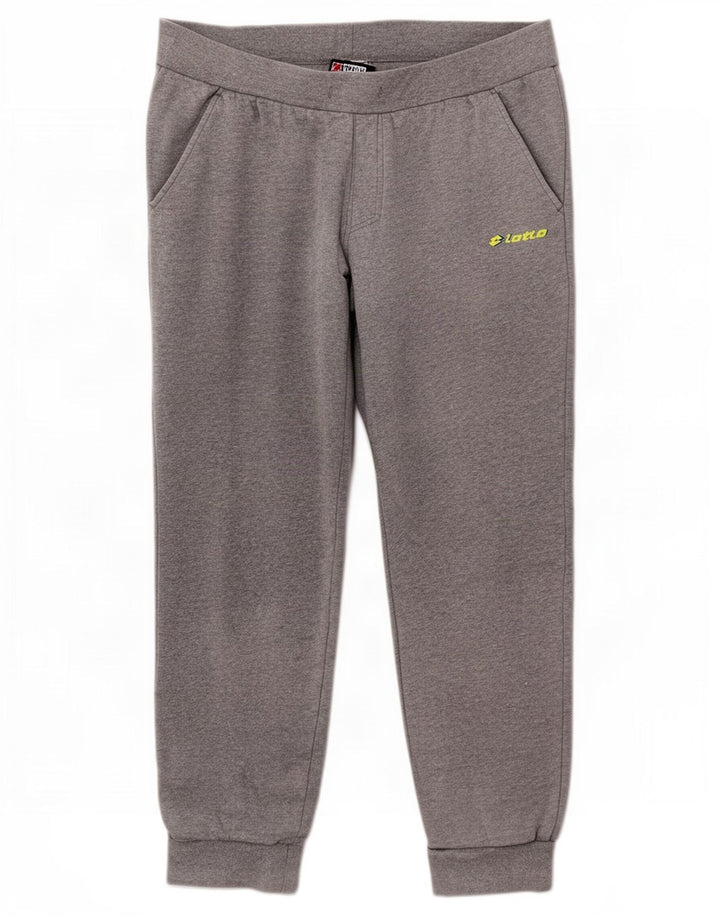 Lotto Hombre Pantalones De Chándal Joggers Large Gris