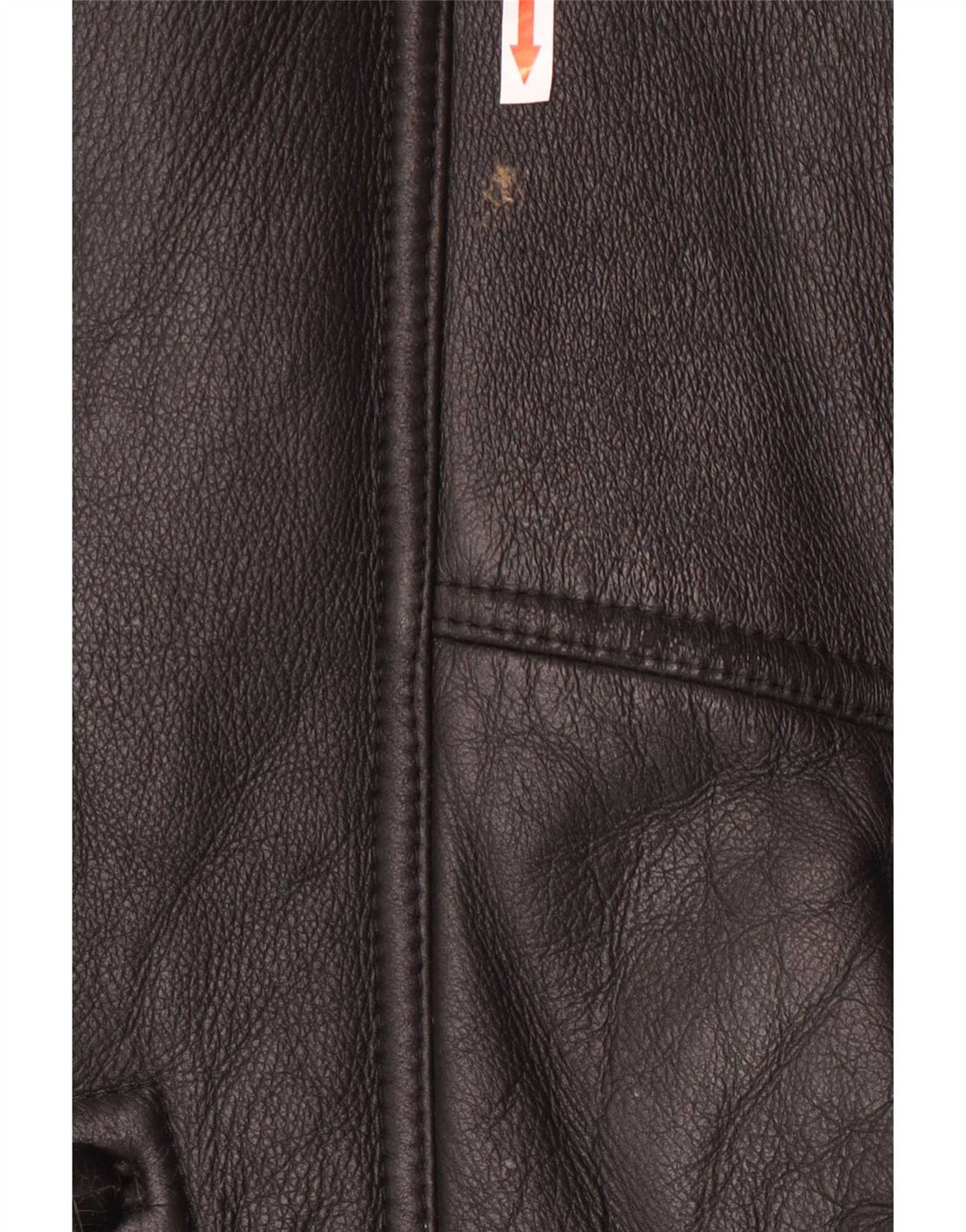 Vintage hombres shearling chaqueta IT 50 grande negro