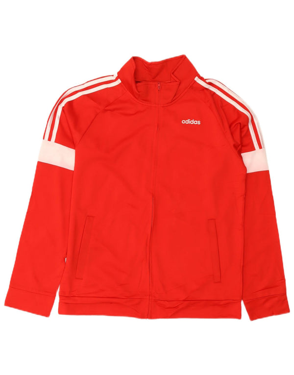 Adidas Chaqueta de chándal para niña 13-14 años XL Rojo Colorblock Poliéster