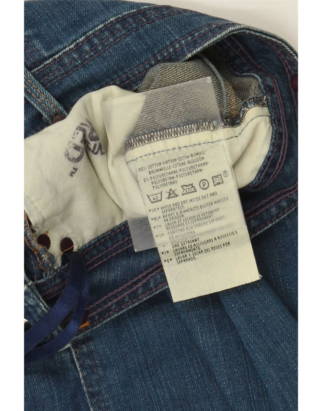 Falda Vaquera Levi's Mujer W28 Algodón Azul Medio