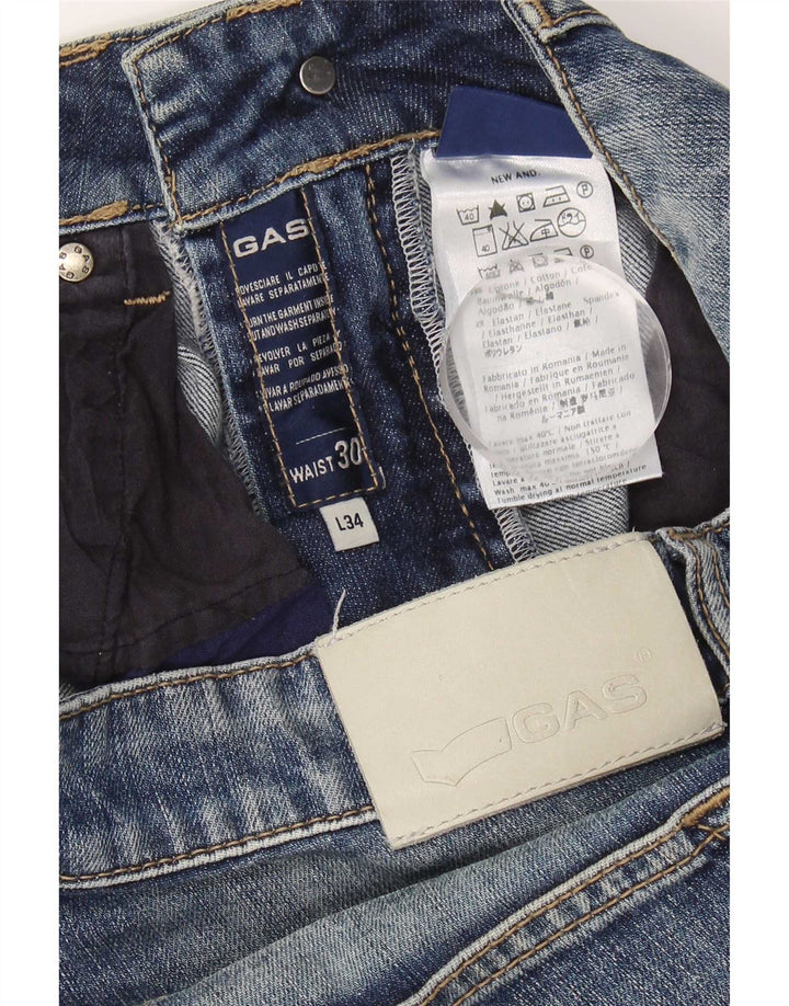 Vaqueros Slim Mujer Gas W30 L31 Algodón Azul