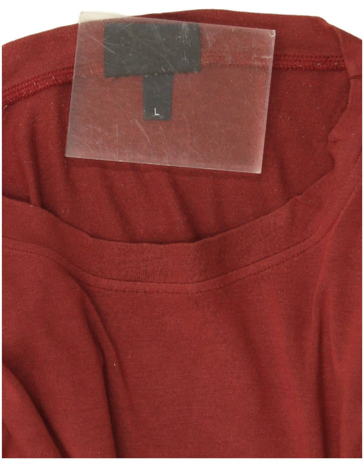 Camiseta Hombre Trussardi Jeans Manga Larga Large Viscosa Rojo
