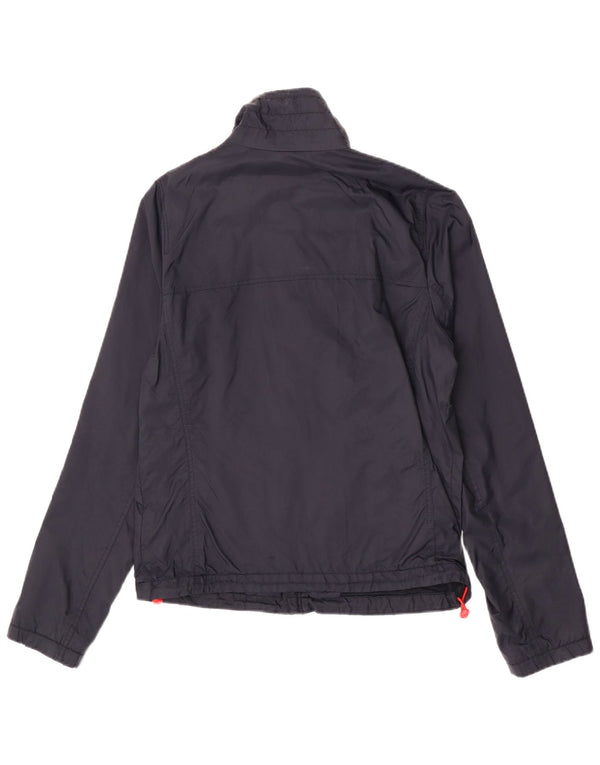 Hollister Chaqueta impermeable para hombre UK 38 Medium Azul marino Nylon