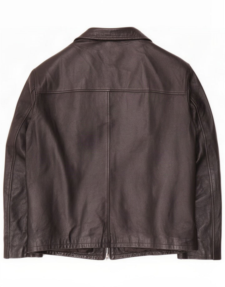 Conbipel Chaqueta de cuero para hombre IT 52 Large Black