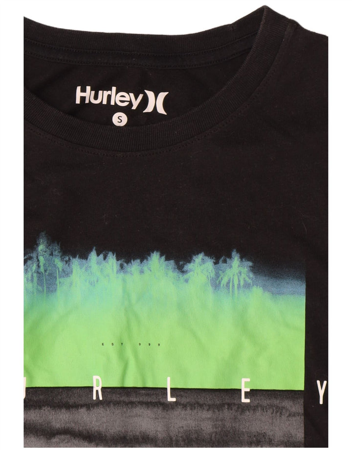 Harley - Camiseta gráfica para hombre, talla pequeña, algodón negro