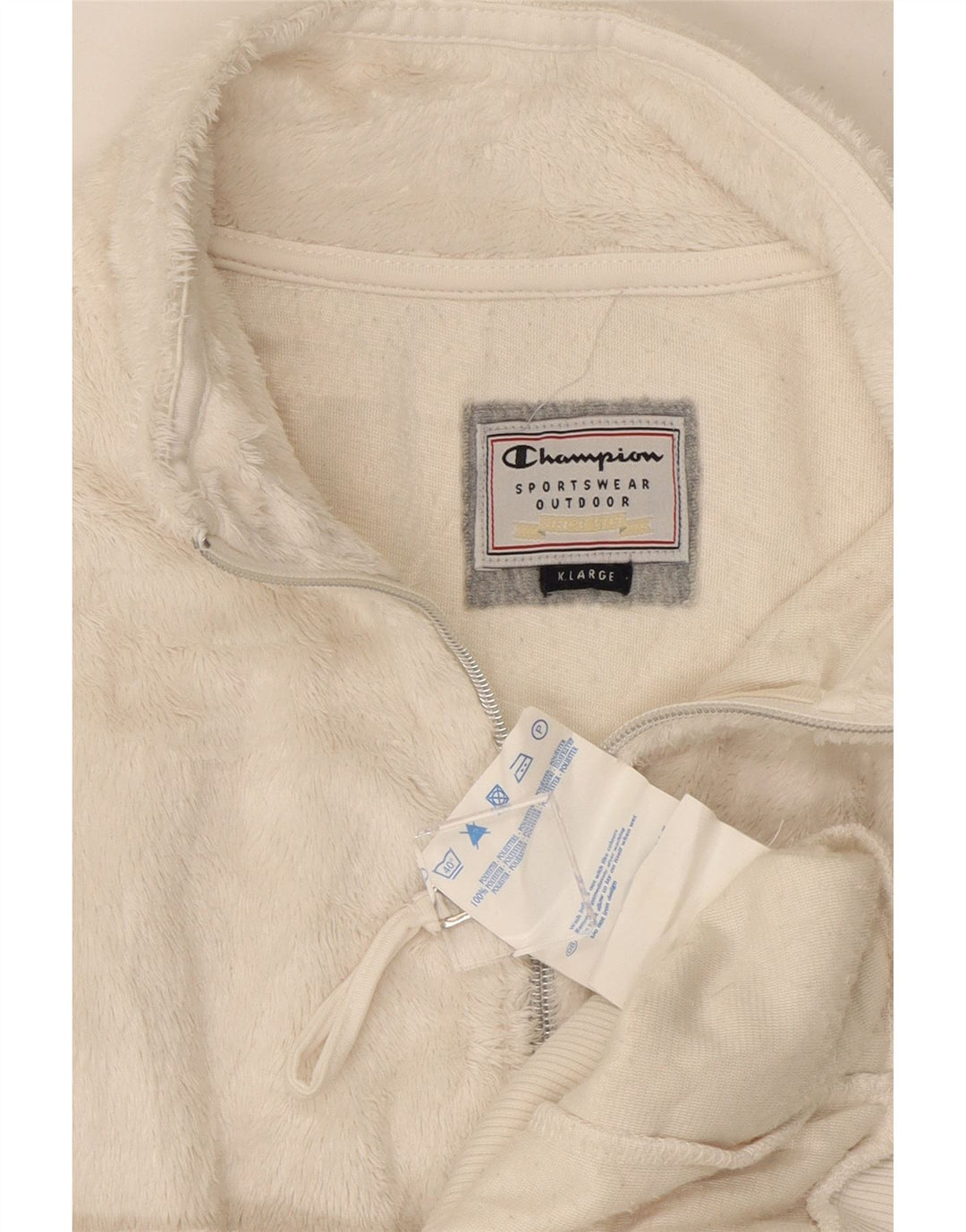 Champion Chaqueta Polar Mujer UK 40 XL Poliéster Blanco