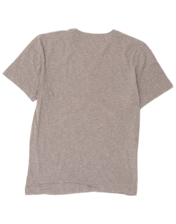 Camiseta Hugo Boss Hombre Top Algodón Moteado Gris Medio