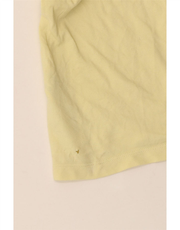 MASSIMO DUTTI Polo Hombre Grande Amarillo Algodón