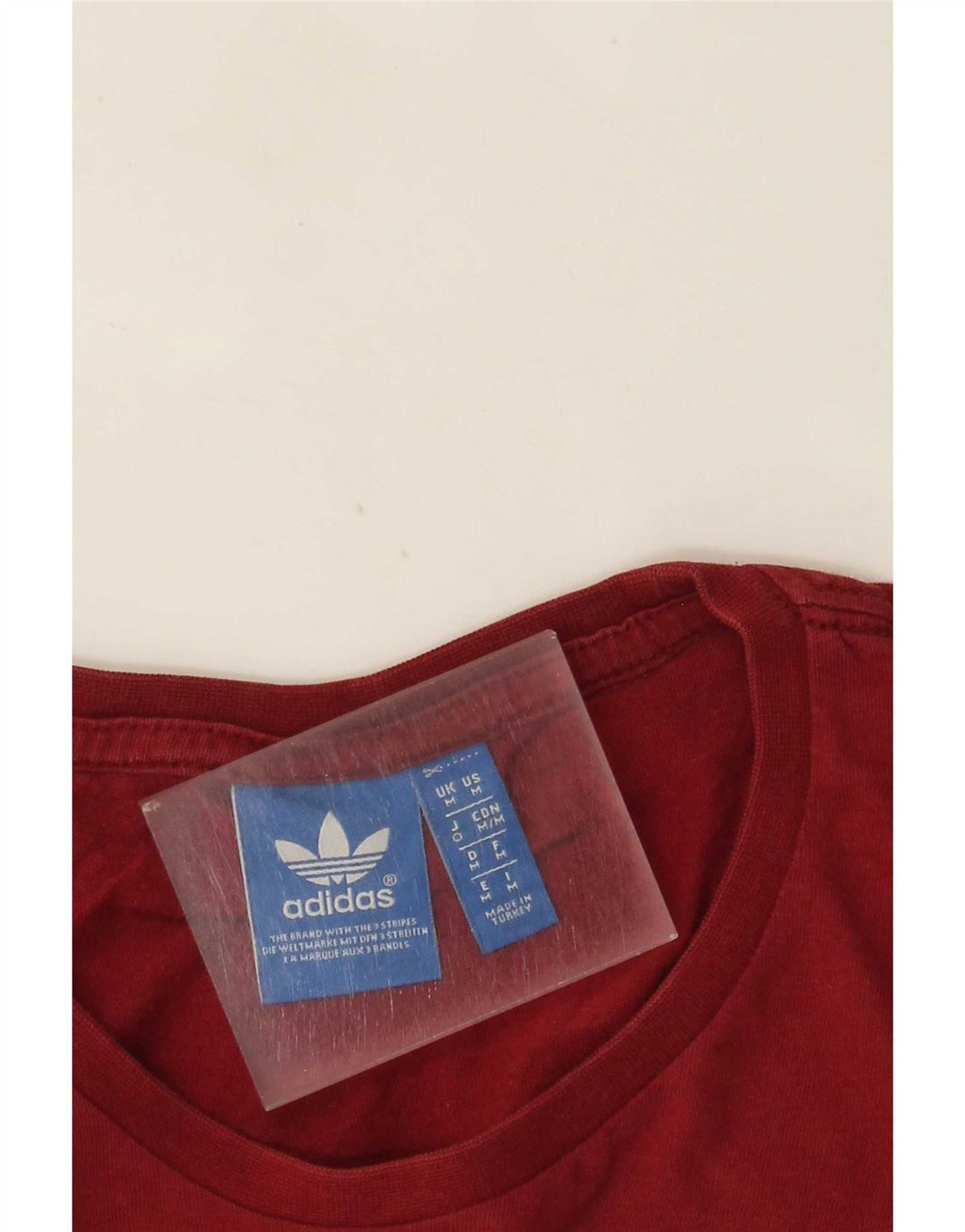 Adidas Hombre Camiseta Gráfica Top Medium Borgoña