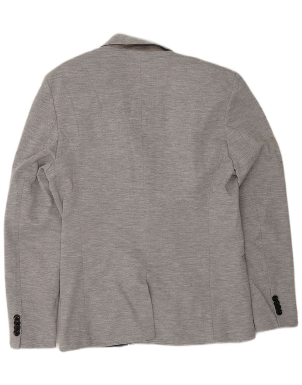 Zara Chaqueta Blazer De 2 Botones Para Hombre UK 40 Large Grey