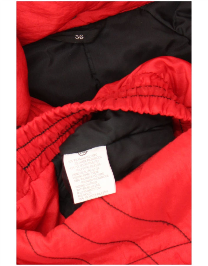 C & A Chaqueta acolchada extragrande con capucha para mujer EU 36 Small Red Polyamide