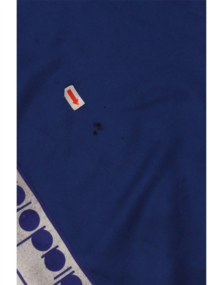 DIADORA Chaqueta superior de chándal con gráfico para hombre ES 44 XL Poliéster azul