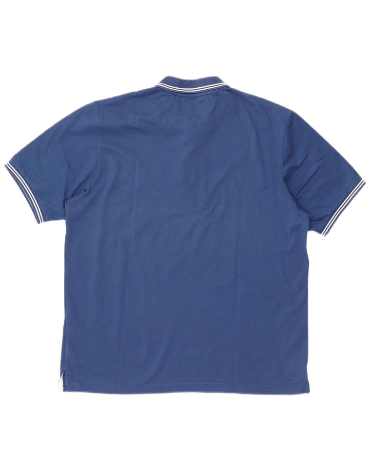 Champion Polo Easy Fit para hombre de algodón azul grande