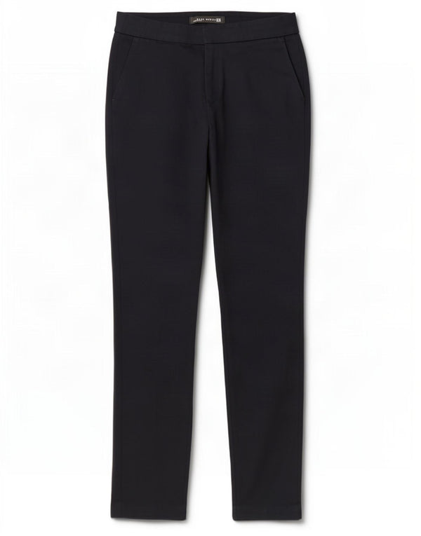 Zara Pantalón chino ajustado para mujer EU 38 Small W28 L28 Azul marino Algodón