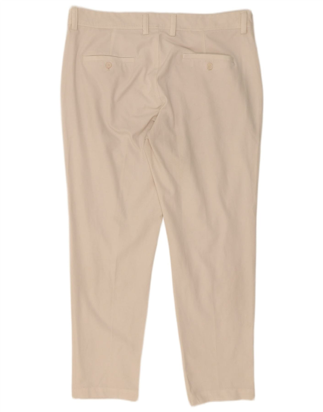Zara Mens Slim Chino Pantalones EU 44 Large W34 L30 Poliéster Blanco