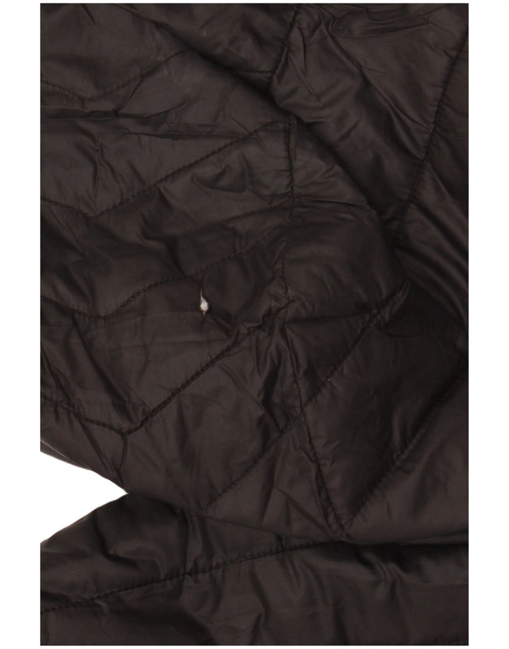 BARBOUR Chaqueta acolchada con capucha para mujer UK 10 Small Poliamida negra