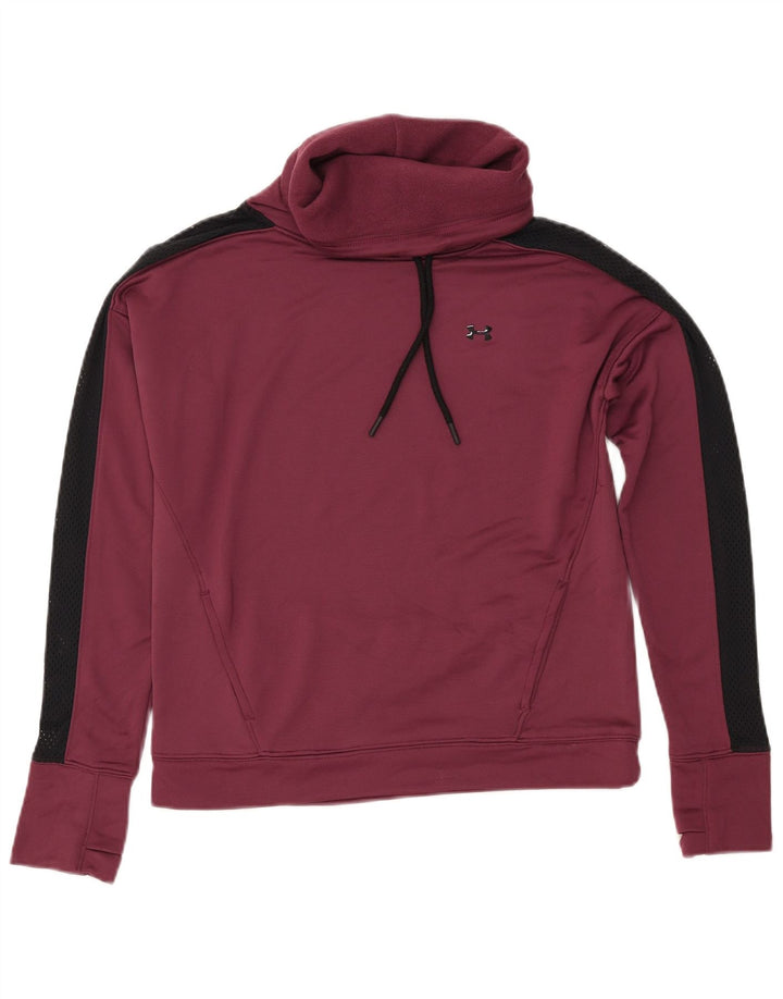 UNDER ARMOUR Sudadera extragrande para mujer, talla 10, color burdeos