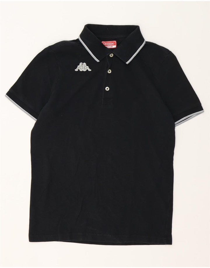 Kappa Polo Hombre Medium Negro Algodón