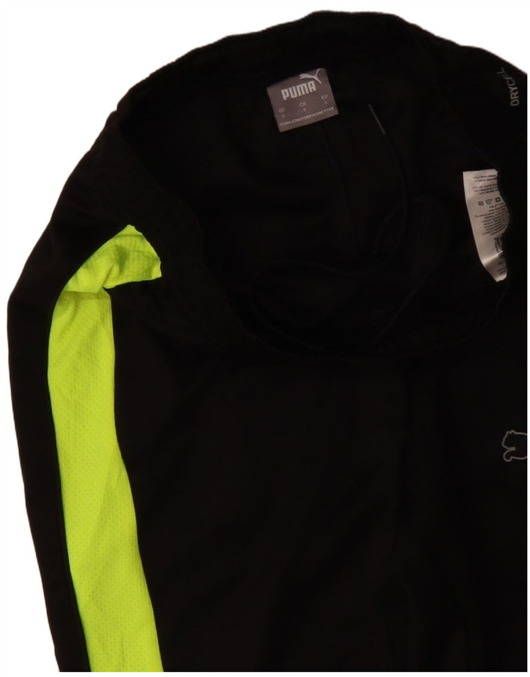 PUMA Pantalones de chándal para hombre Small Black Colourblock Poliéster