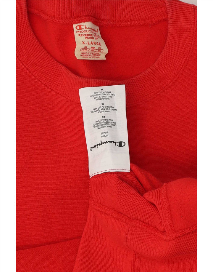 Champion Sudadera Hombre Jumper XL Algodón Rojo