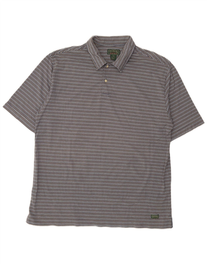 Dockers Polo Hombre XL Algodón Rayas Gris