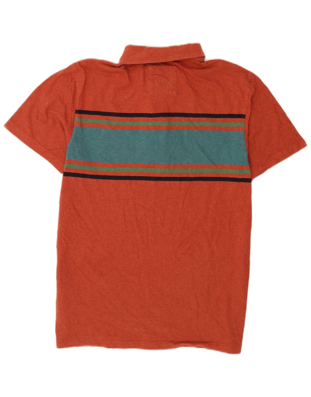Polo de hombre Fat Face de algodón color block en naranja grande