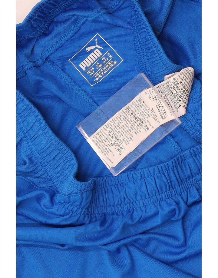 Pantalones cortos deportivos Puma para hombre Poliéster color block azul medio