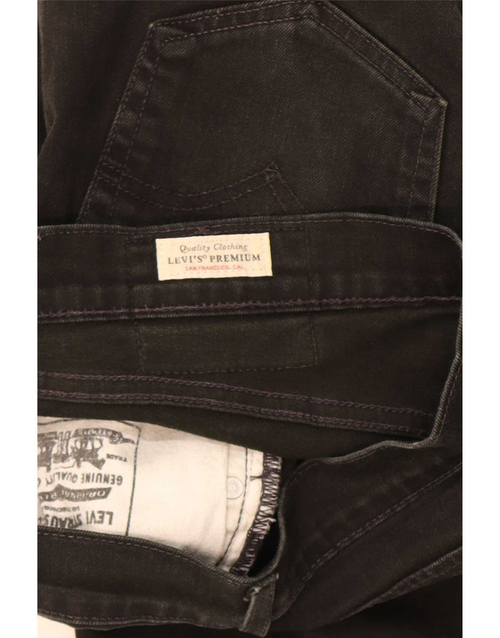 Vaqueros rectos Levi's para hombre W30 L32 Algodón negro
