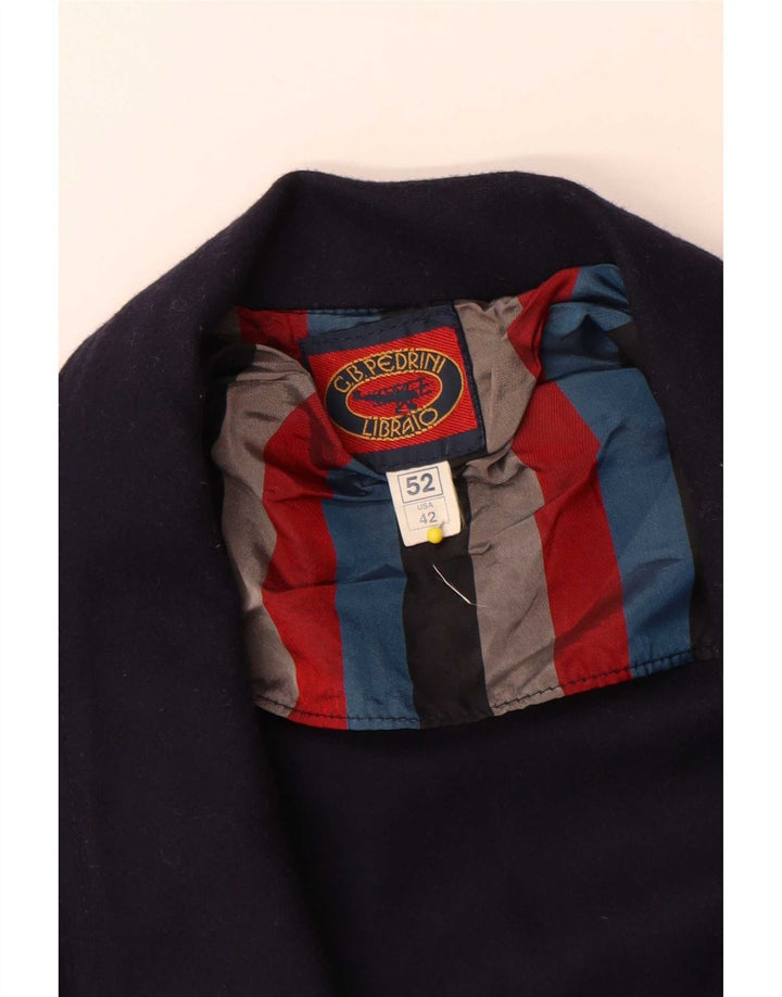GB.PEDRINI Chaqueta Blazer de 2 Botones para Hombre IT52 XL Lana Azul Marino