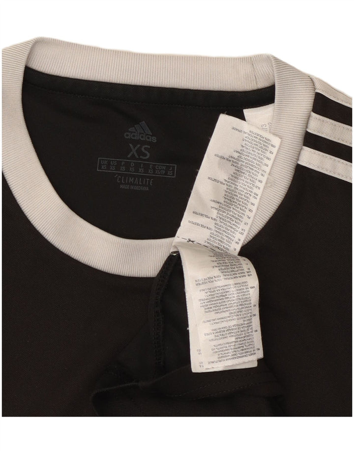 Camiseta ADIDAS Climalite para hombre Top XS Poliéster negro