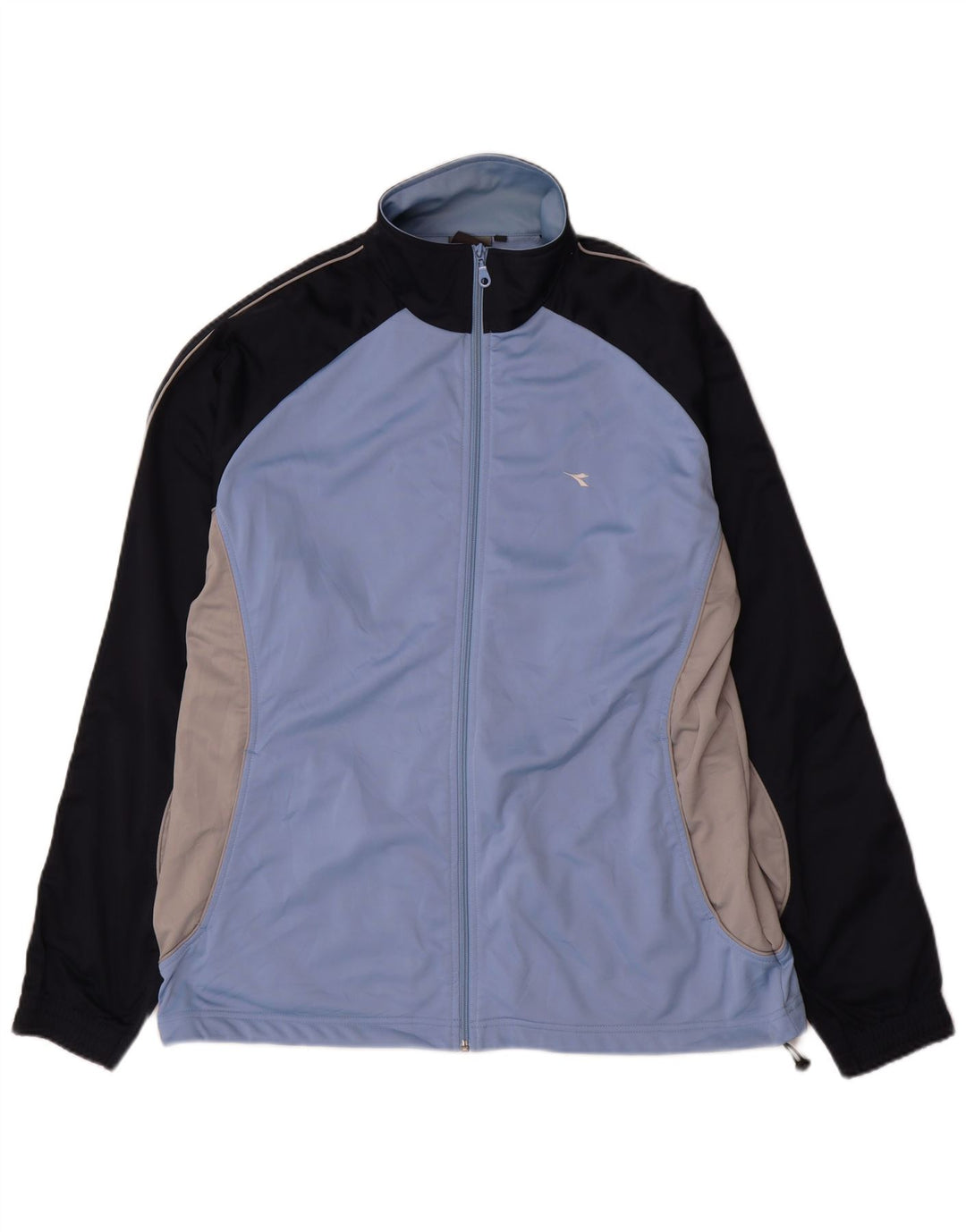 Diadora Hombre Chándal Top Chaqueta 2XL Azul Colorblock Poliéster