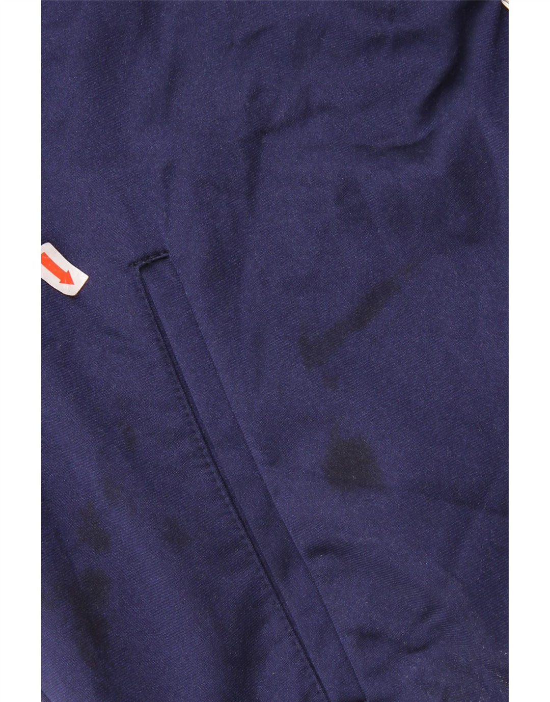 Asics Hombre Graphic Chándal Top Chaqueta Medium Azul Marino Colorblock Deportes