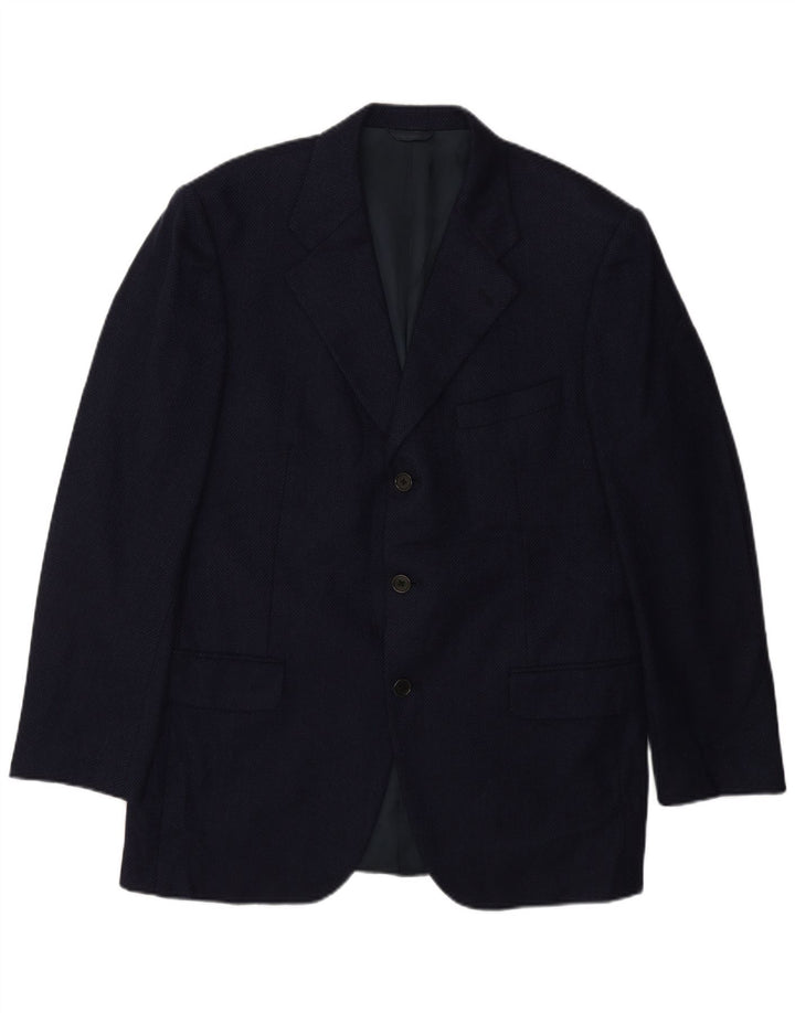 Burberry Chaqueta tipo blazer de 3 botones para hombre IT 50 Medium Azul marino Clásico