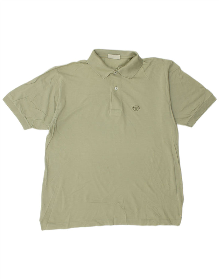 Sergio Tacchini Polo Hombre IT 48 Algodón Verde Medio