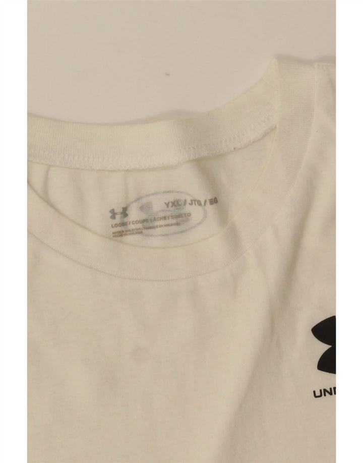 UNDER ARMOUR Camiseta para niño Top 13-14 años XL Blanco