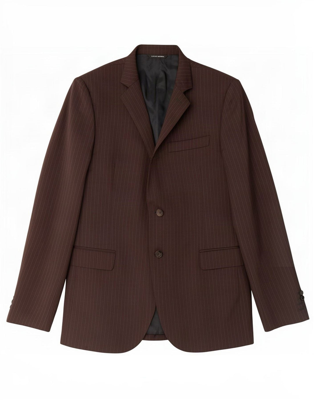 Costume National Chaqueta tipo blazer de 2 botones para hombre IT 48 Marrón medio a rayas