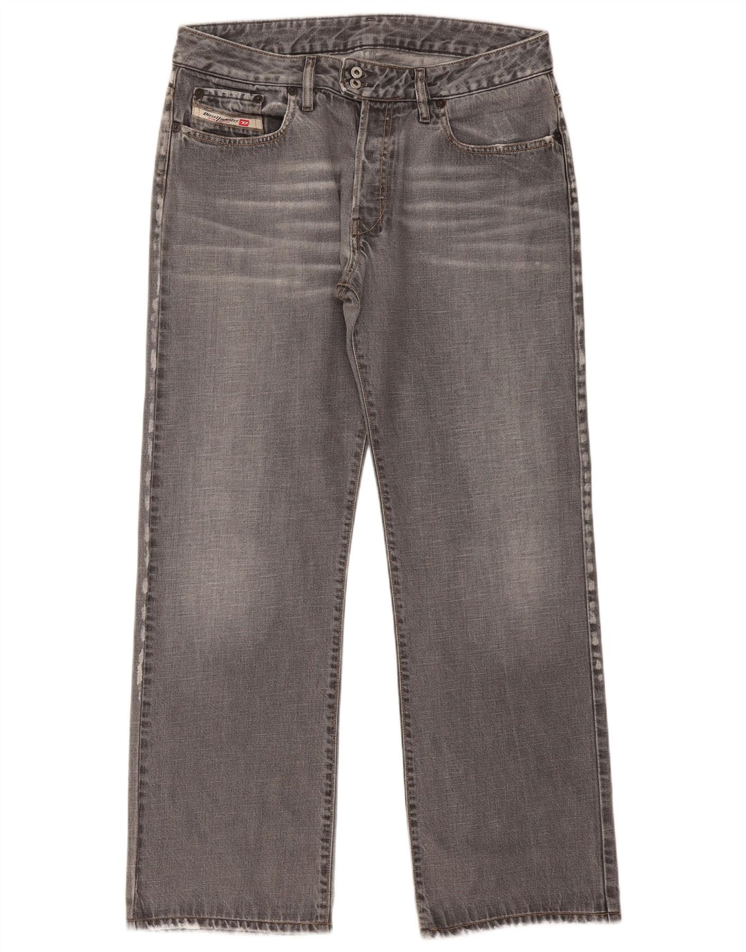 Vaqueros Diesel Mujer Rectos W34 L31 Algodón Gris