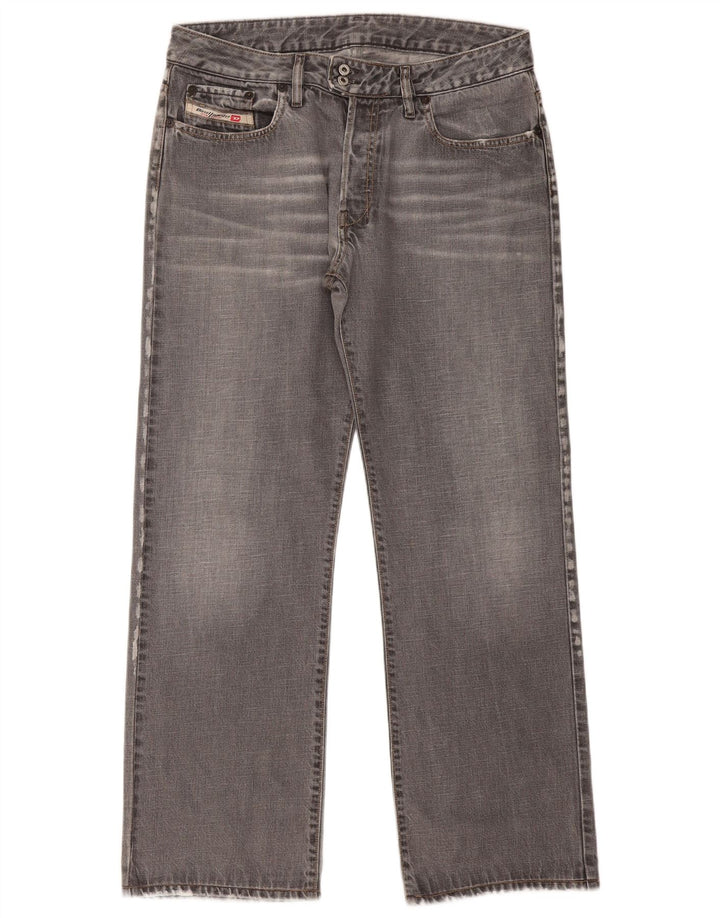 Vaqueros Diesel Mujer Rectos W34 L31 Algodón Gris