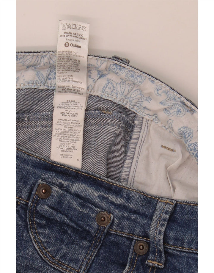 Marks & Spencer Pantalones cortos vaqueros para hombre UK 12 Medium W32 Algodón azul