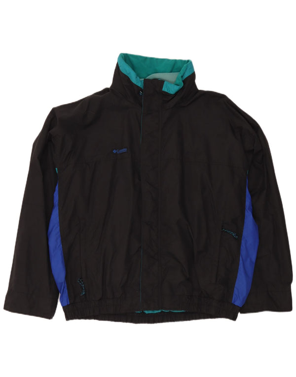 Columbia Chaqueta Cortavientos Bugaboo para Hombre UK 44 2XL Nylon Color Block Negro