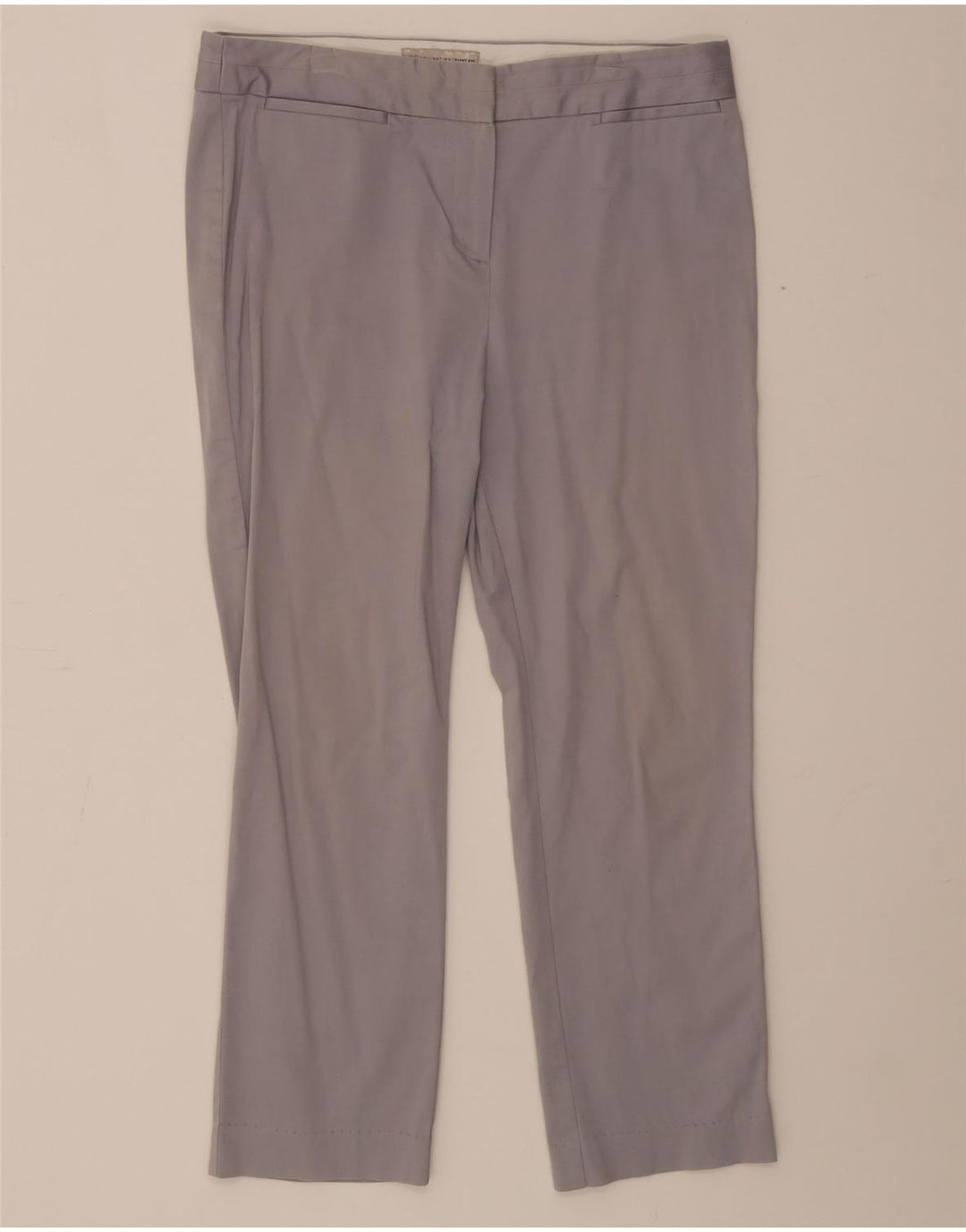 Marks & Spencer Pantalones Cortos Rectos para Mujer UK 12 Medium W30 L24 Gris