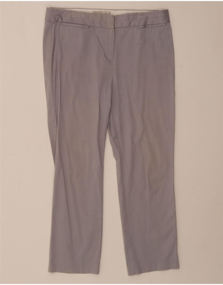 Marks & Spencer Pantalones Cortos Rectos para Mujer UK 12 Medium W30 L24 Gris