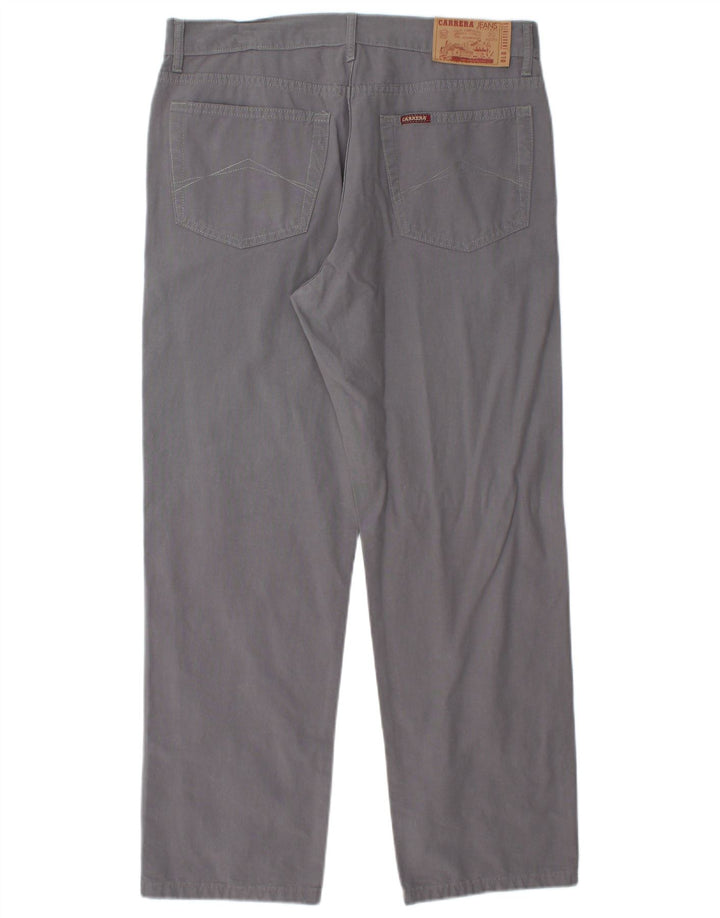 CARRERA Pantalones casuales rectos para hombre IT 52 XL W36 L29 Algodón gris