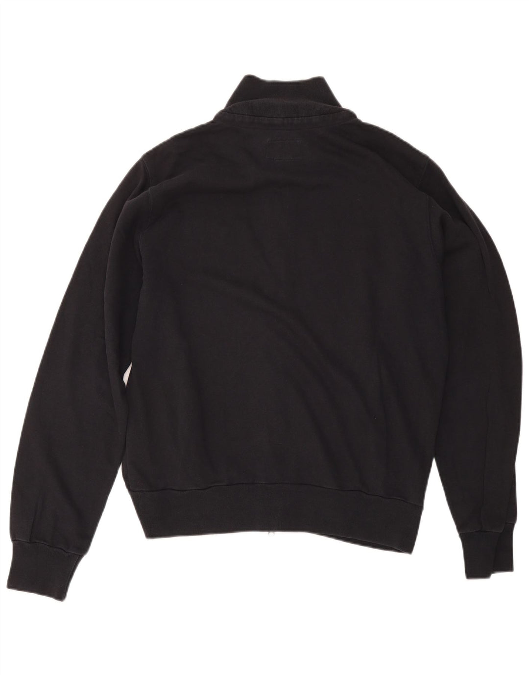 Woolrich Chaqueta superior de chándal con gráfico para hombre Algodón negro mediano