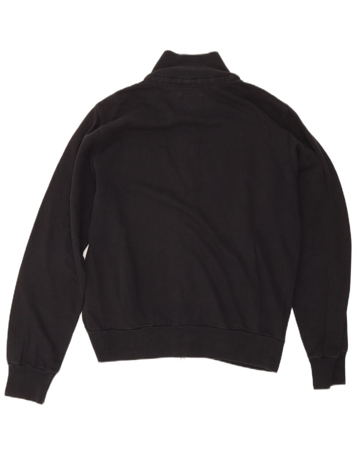 Woolrich Chaqueta superior de chándal con gráfico para hombre Algodón negro mediano