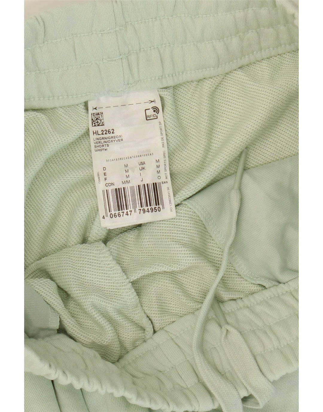 Adidas Hombre Pantalones Cortos Deportivos Algodón Verde Medio