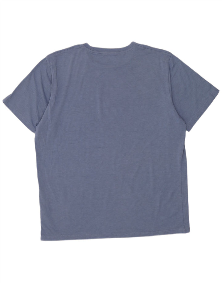 Camiseta Columbia Omni-Shade para hombre, talla grande, poliéster azul