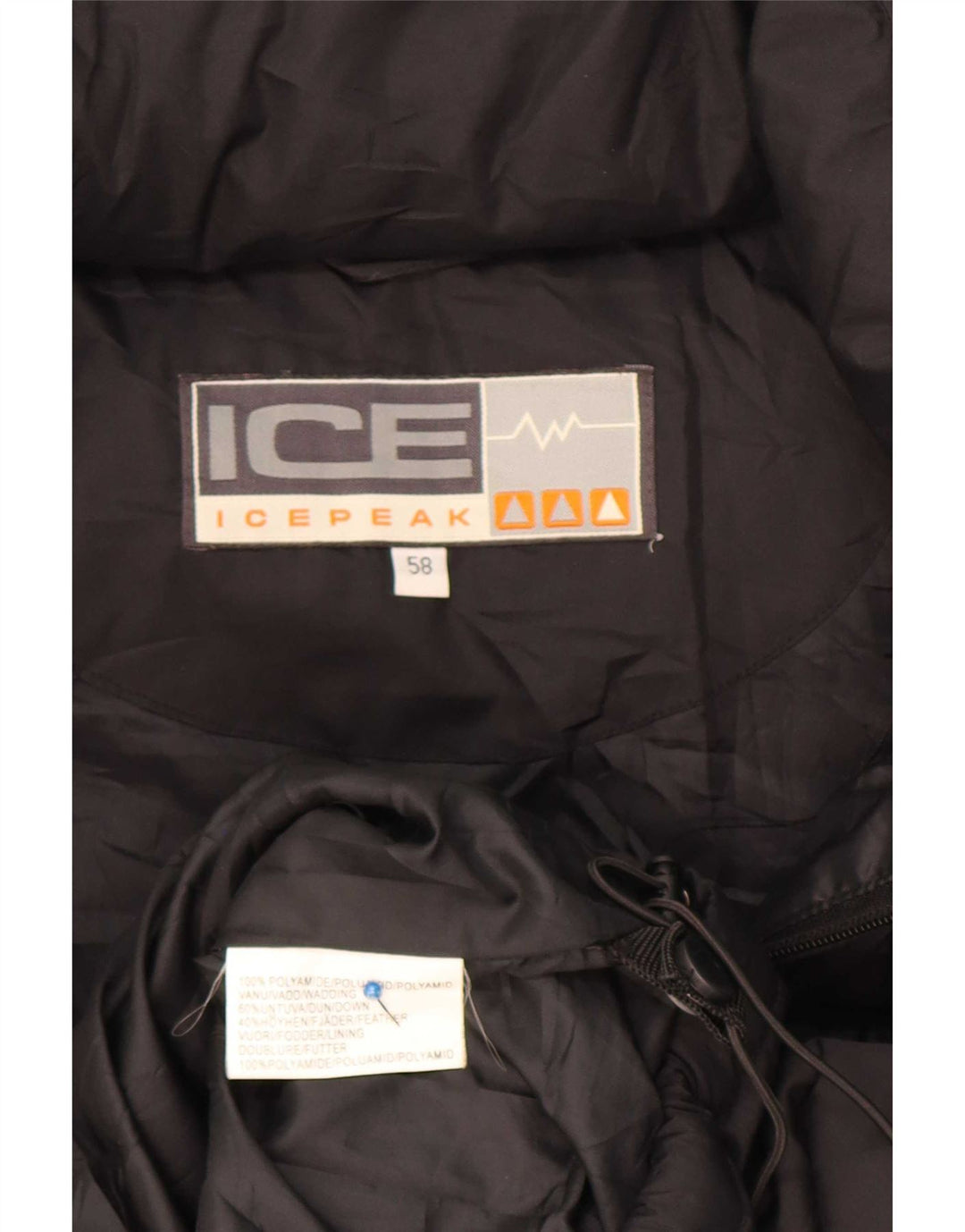 Icepeak Chaleco acolchado para hombre EU 58 4XL Poliamida negra