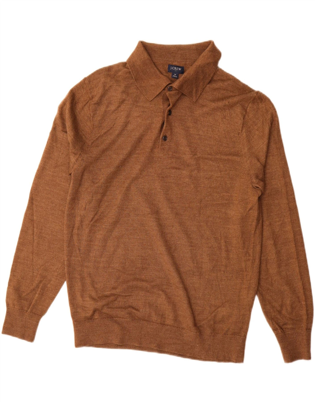 J. CREW Suéter tipo jersey con cuello tipo polo para hombre Acrílico marrón medio